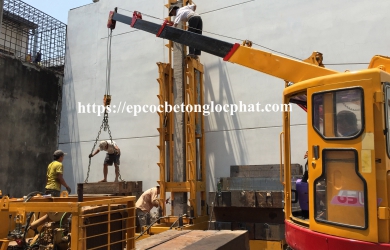 ÉP CỌC BÊ TÔNG NHÀ XƯỞNG