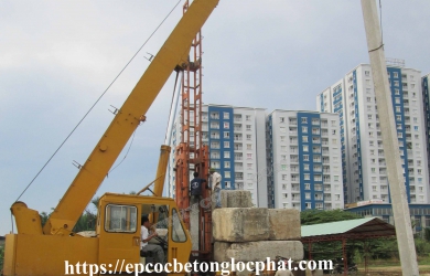 Ép cọc bê tông Đồng Nai