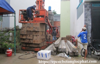 Ép cọc bê tông Bình Dương