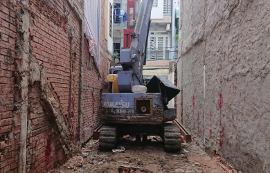ÉP CỌC BÊ TÔNG - MỐT MỚI TRONG XÂY DỰNG NHÀ DÂN DỤNG